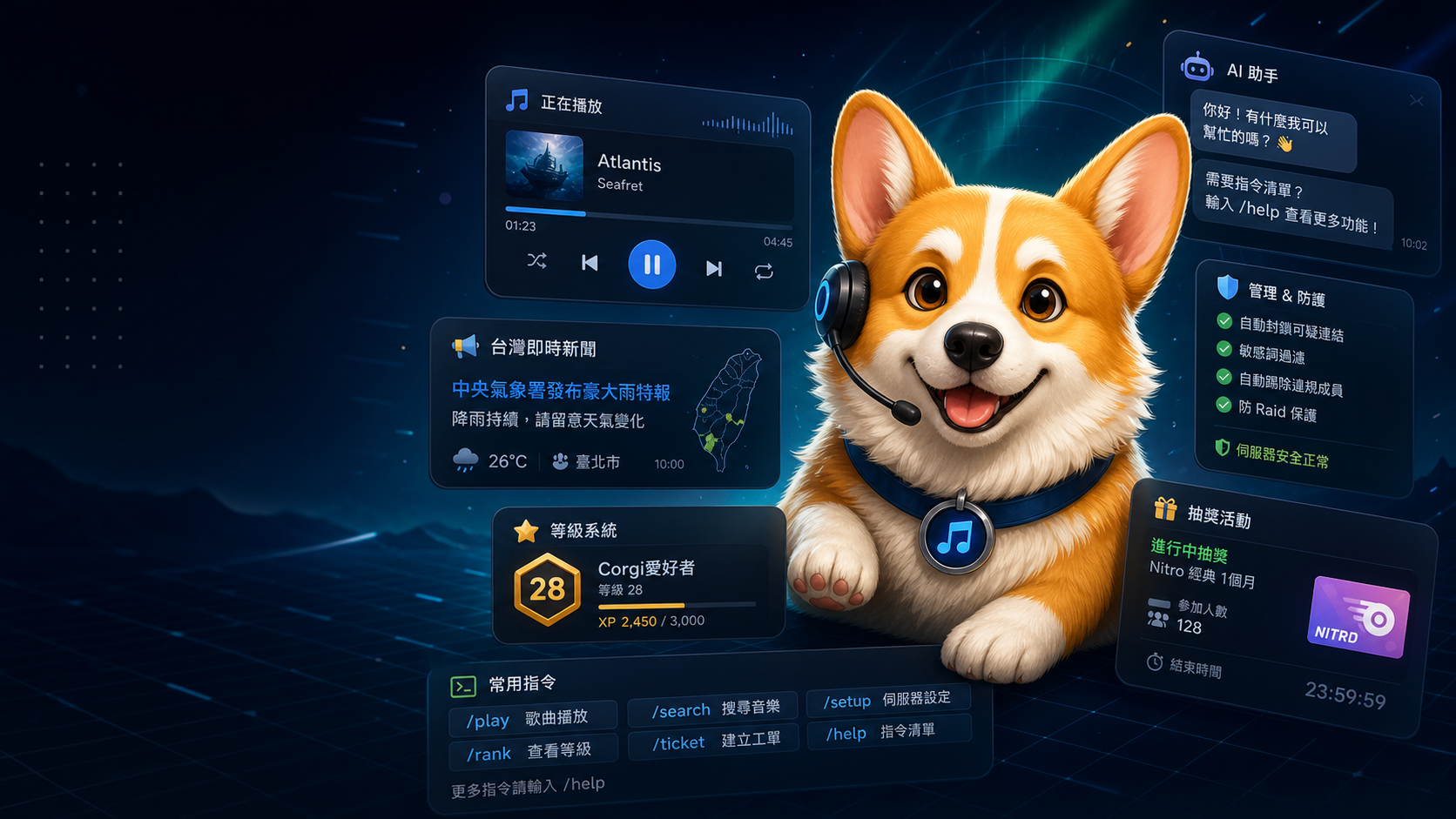 Corgi Bot 形象橫幅